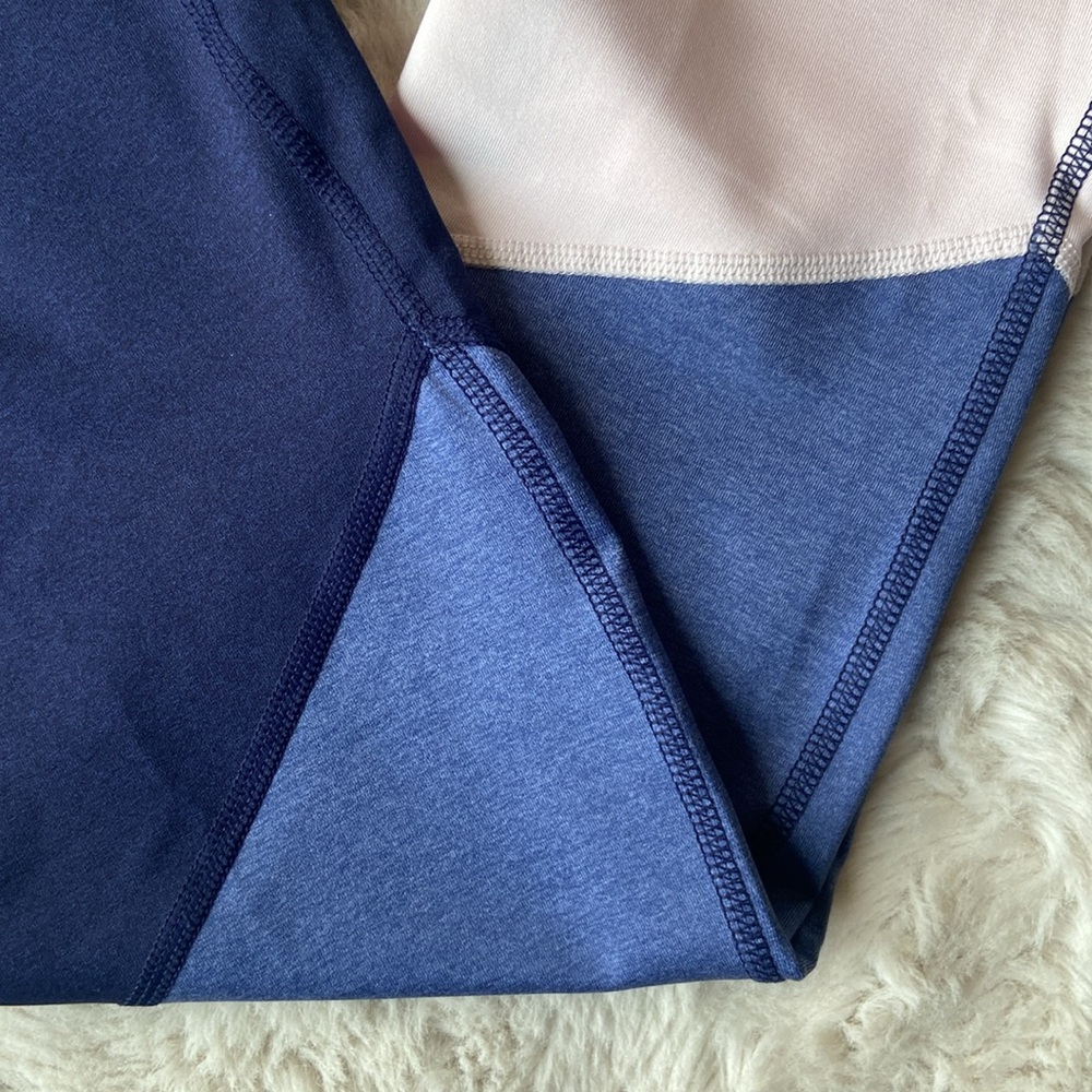 Old Navy active legging colorblock blue pink compression sculpting active pant M - Picture 4 of 16